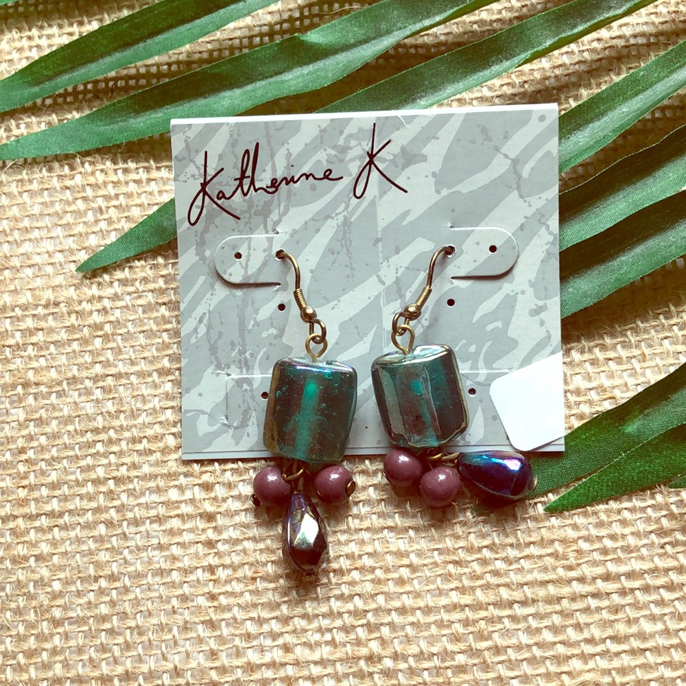 NEW Katherine K. Beaded Dangle Earrings